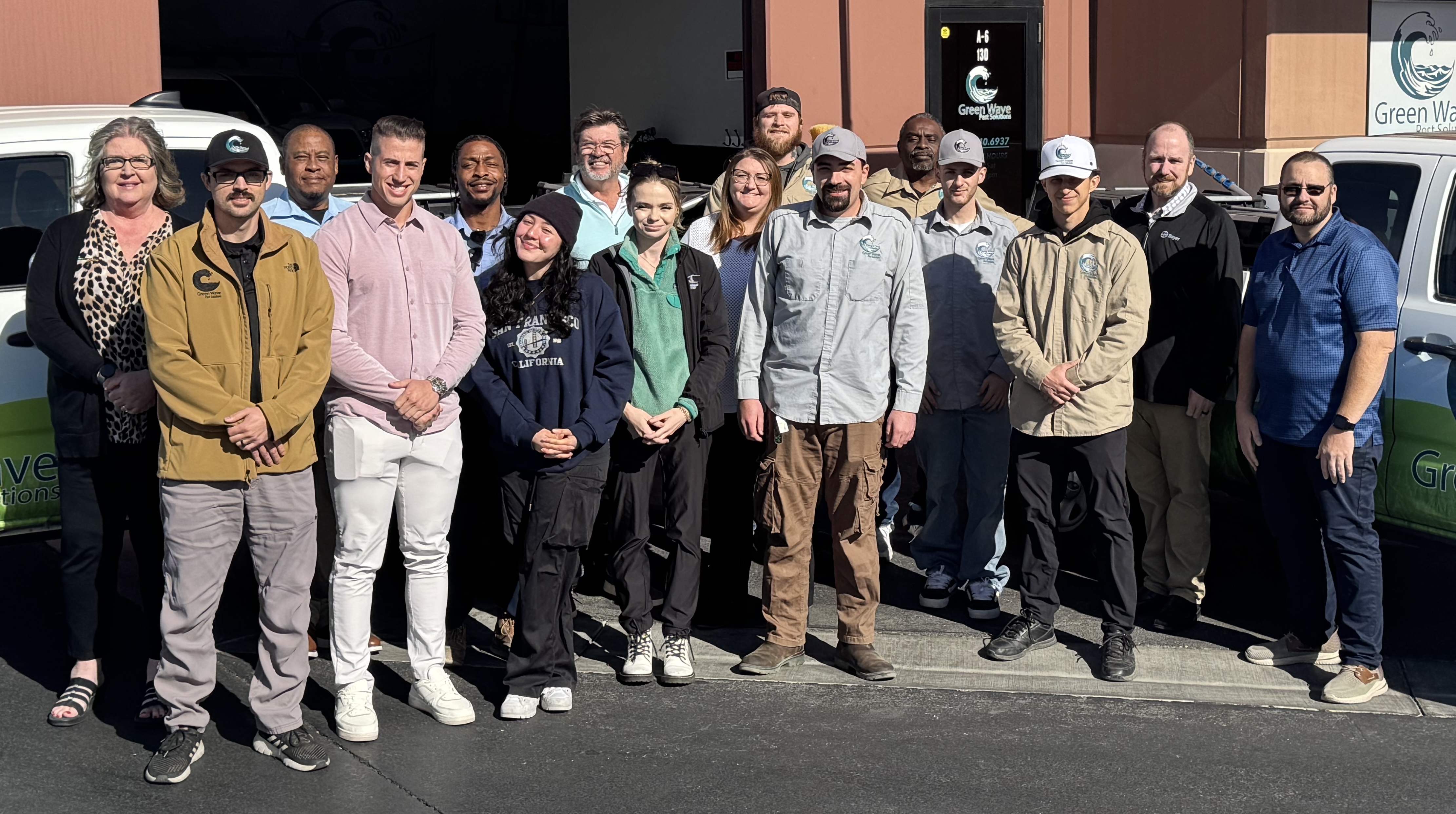 Green Wave Pest Control team group shot